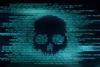 ransomware attack, cyber skull