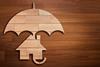 flood wooden house umbrella