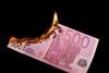 Euro, money, burning, france, germany, europe, crash, bankrupt