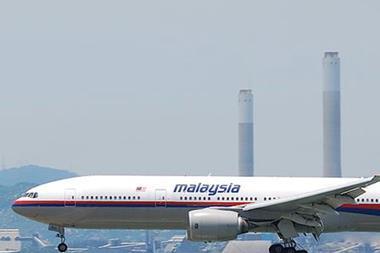 a Malaysia Airlines Boeing 777-200ER