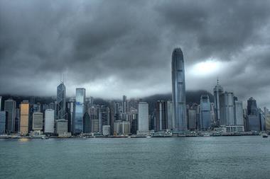 Hong Kong hit by typhoon