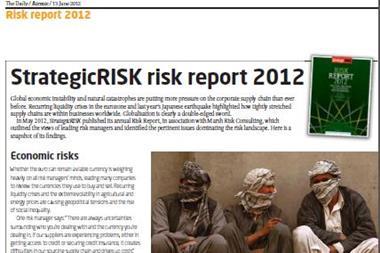 Risk Report 2012 Update