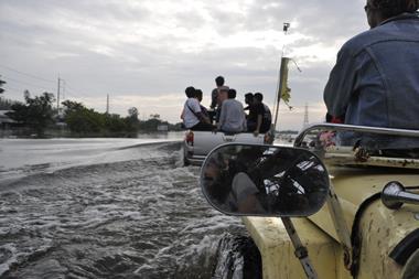 Major floods during the 2011 monsoon season in Thailand