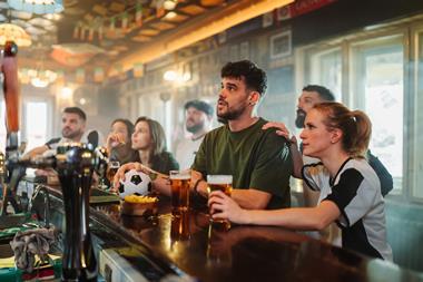 Football pub watching