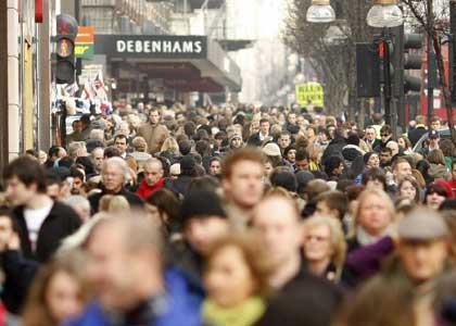 crowded street