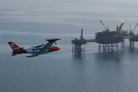 Gannet oil platform - Shell