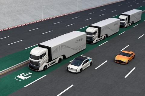 Driverless lorries