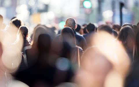 Crowd in london i stock 488571074