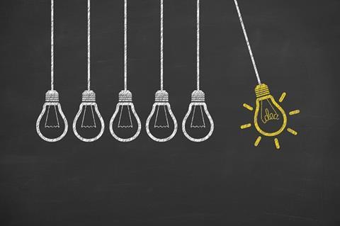 Innovation idea lightbulb light bulb