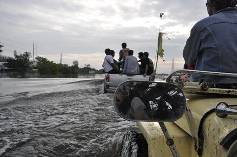 Major floods during the 2011 monsoon season in Thailand