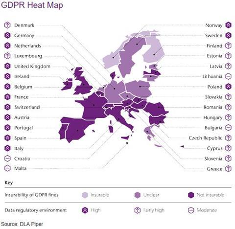 gdpr heat map Aon updated
