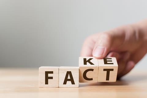 false information, fake not fact