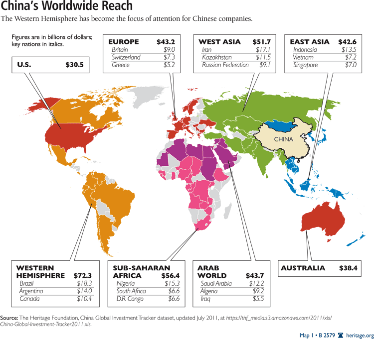 China's worldwide reach